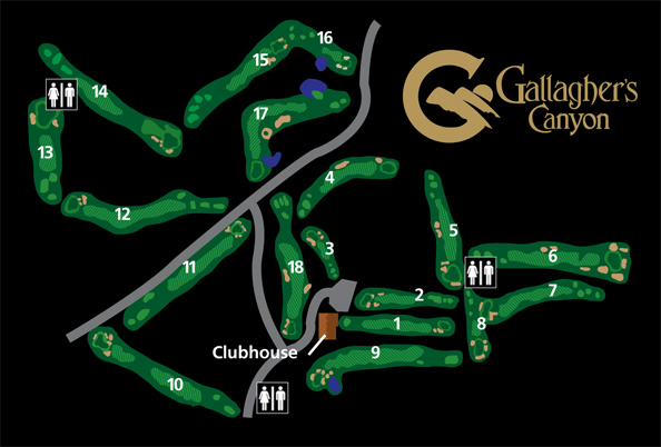 Gallaghers Canyon Course Map